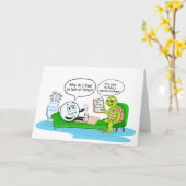 Carte Mental Health Get Well, Golf Humor for Support (Fleur jaune)