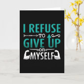 Carte Mental Health I Refuse To Give Up On Myself Anxie (Fleur jaune)