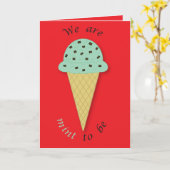 Carte Menthe destinée Saint-Valentin Mignon Jeu de mots (Fleur jaune)