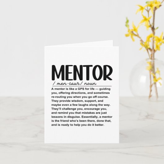 Carte Mentor (Fleur jaune)