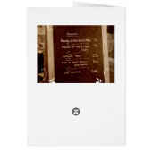 Carte Menu (Dos)