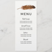 Carte menu Aquarelle (Devant)