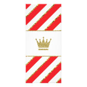 Carte menu, Baby shower, Prince, Pack 25 (Dos)