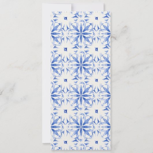 Carte menu Boho Watercolor Yellow Lemmon Tree (Dos)