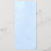 Carte Menu Boissons - Set Mariage Peony Bleu (Dos)