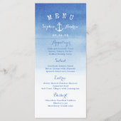 Carte menu d'ancrage nautique de la plage d'aquare (Devant)