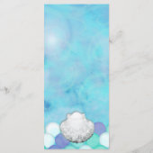 Carte menu d'anniversaire de fête d'anniversaire d (Dos)