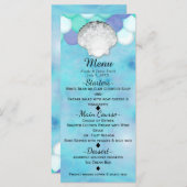 Carte menu d'anniversaire de fête d'anniversaire d (Devant / Derrière)