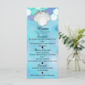 Carte menu d'anniversaire de fête d'anniversaire d (Debout devant)