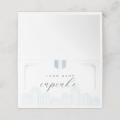 Carte menu Doljanchi coréen BLUE (Extérieur déplié)