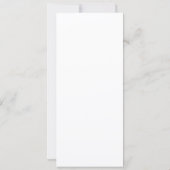 Carte menu du dîner de la fête de Noël (Dos)