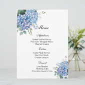 Carte menu Floral (Debout devant)