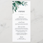 Carte menu Foliage abondante (Devant)