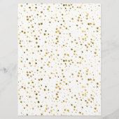 Carte Menu - Golden Stars (Dos)