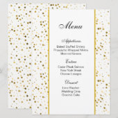 Carte Menu - Golden Stars (Devant / Derrière)