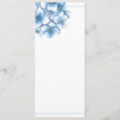 Carte menu Hydrangea (Dos)