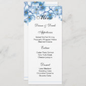 Carte menu Hydrangea (Devant / Derrière)