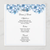 Carte menu Hydrangea (Devant)