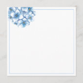 Carte menu Hydrangea (Dos)