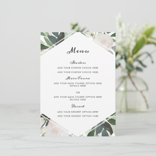 Carte Menu Jardin (Debout devant)