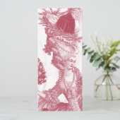 Carte Menu Joyeux Noel (rouge) pour Wendi (Debout devant)