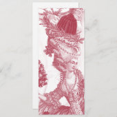 Carte Menu Joyeux Noel (rouge) pour Wendi (Devant / Derrière)