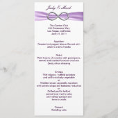 Carte Menu Lavender Infinity (Devant)