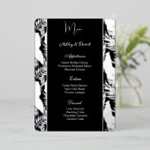 Carte menu Mariage (Debout devant)