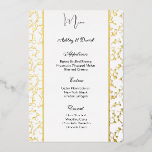 Carte menu Mariage