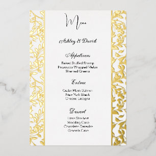 Carte menu Mariage