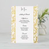 Carte menu Mariage (Debout devant)