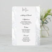 Carte menu Mariage (Debout devant)