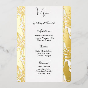 Carte menu Mariage