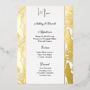 Carte menu Mariage
