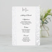 Carte menu Mariage (Debout devant)