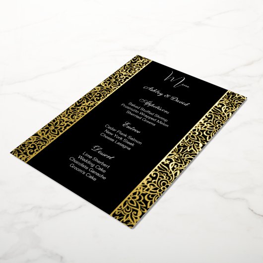Carte menu Mariage (Rotation)
