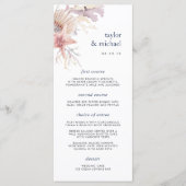 Carte Menu Mariage Coral Reef (Devant)