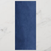 Carte menu Mariage de la Marine Blue String Lights (Dos)