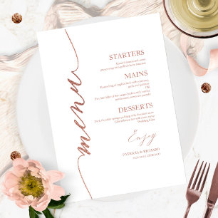 Carte Menu Mariage De Script Favorite Pour Plaque