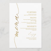 Carte Menu Mariage De Script Favorite Pour Plaque (Devant)