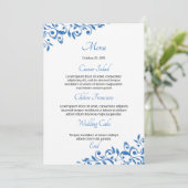 Carte menu Mariage Floral (Debout devant)