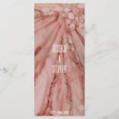 Carte Menu mariage Lovely In Pink and Lavenders (Dos)