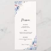 carte menu mariage plat menu (Devant)