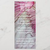 Carte menu mariage Turquoise et Lavande (Devant)