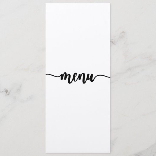 Carte Menu, Menu Mariage, Dîner, Déjeuner (Dos)