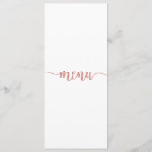 Carte Menu, Menu Mariage, Dîner, Déjeuner (Dos)