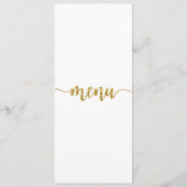 Carte Menu, Menu Mariage, Dîner, Déjeuner (Dos)