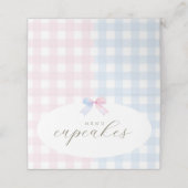 Carte menu menu menu menu plat bleu ou rose En vic (Extérieur déplié)