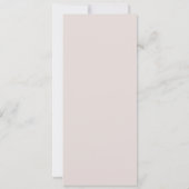 Carte menu Monogramme classique (Dos)