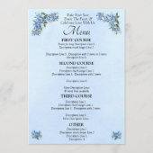Carte menu plus grande - Jeu de Mariages Blue Peon (Devant)